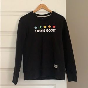 life is good sweatshirt